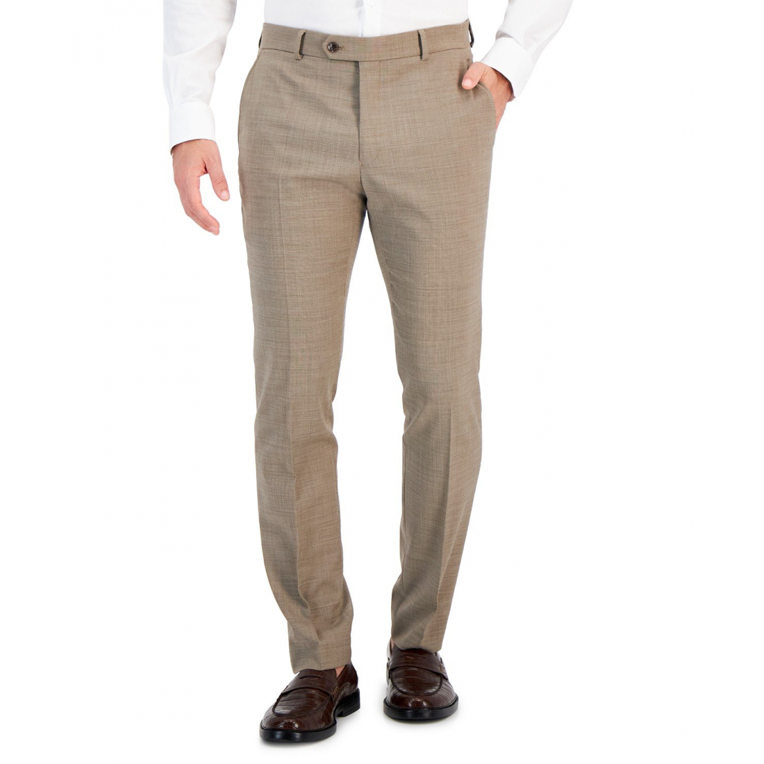 Men's 'Modern-Fit Wool TH-Flex Stretch Suit Separate Pants'