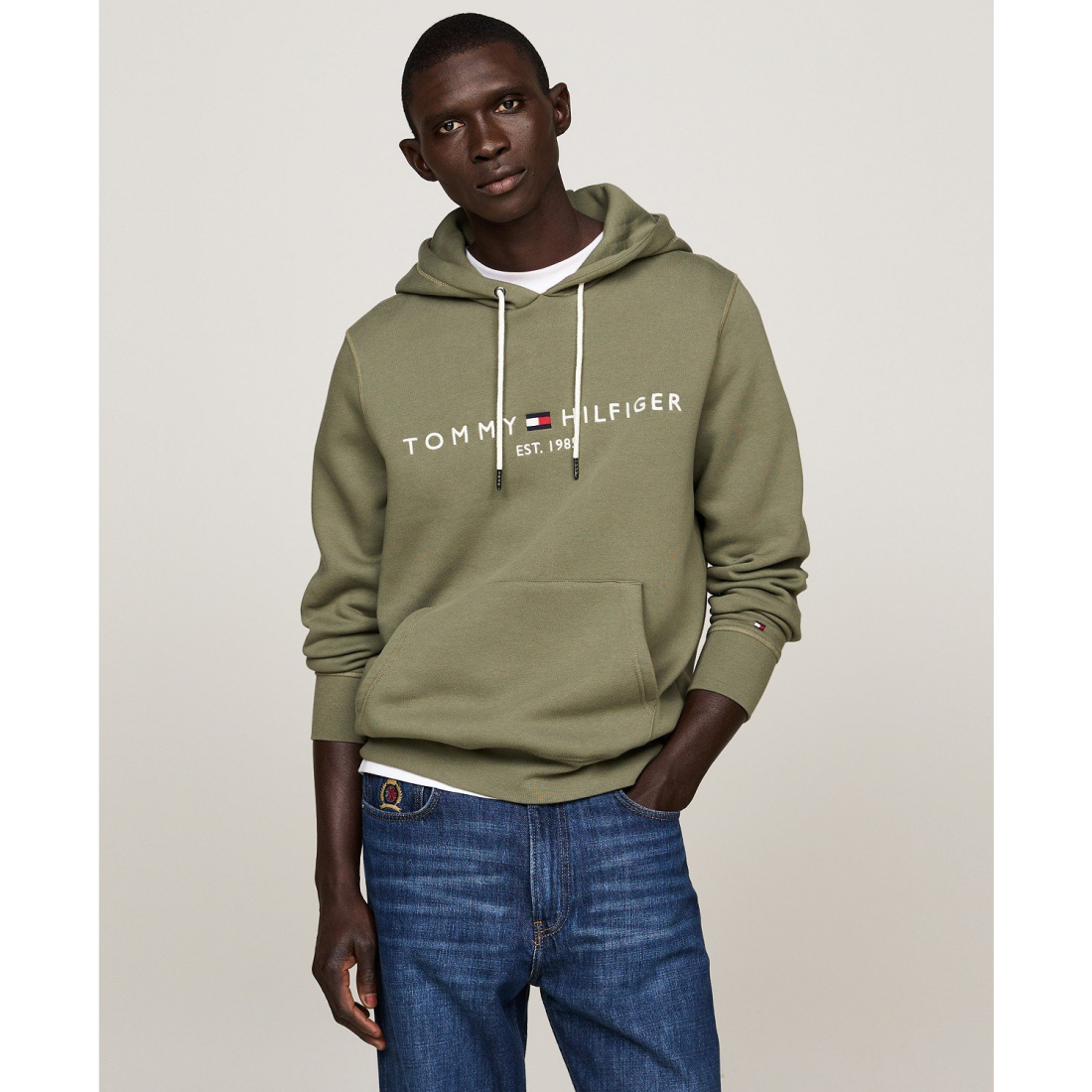 'Embroidered Logo Hoodie' für Herren