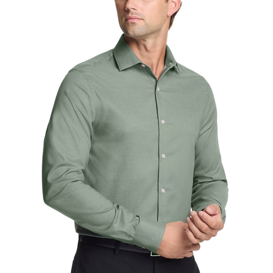 'TH Flex Slim Fit Wrinkle Free Stretch Twill Dress Shirt' für Herren