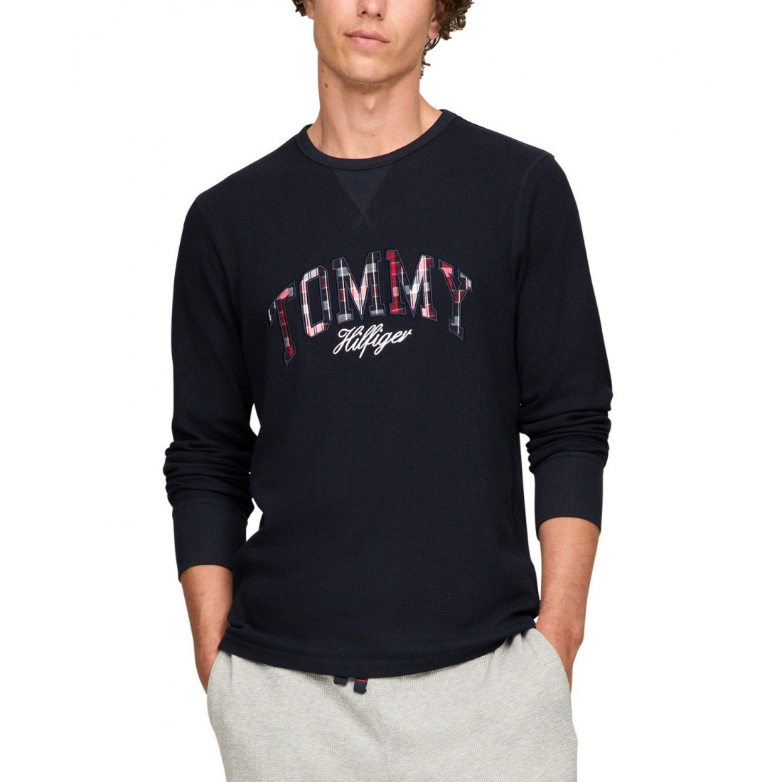 'Thermal Logo Long-Sleeve Pajama Shirt' für Herren