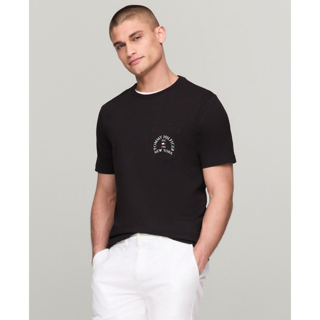 'Short Sleeve Crewneck Arch Pocket T-Shirt' für Herren