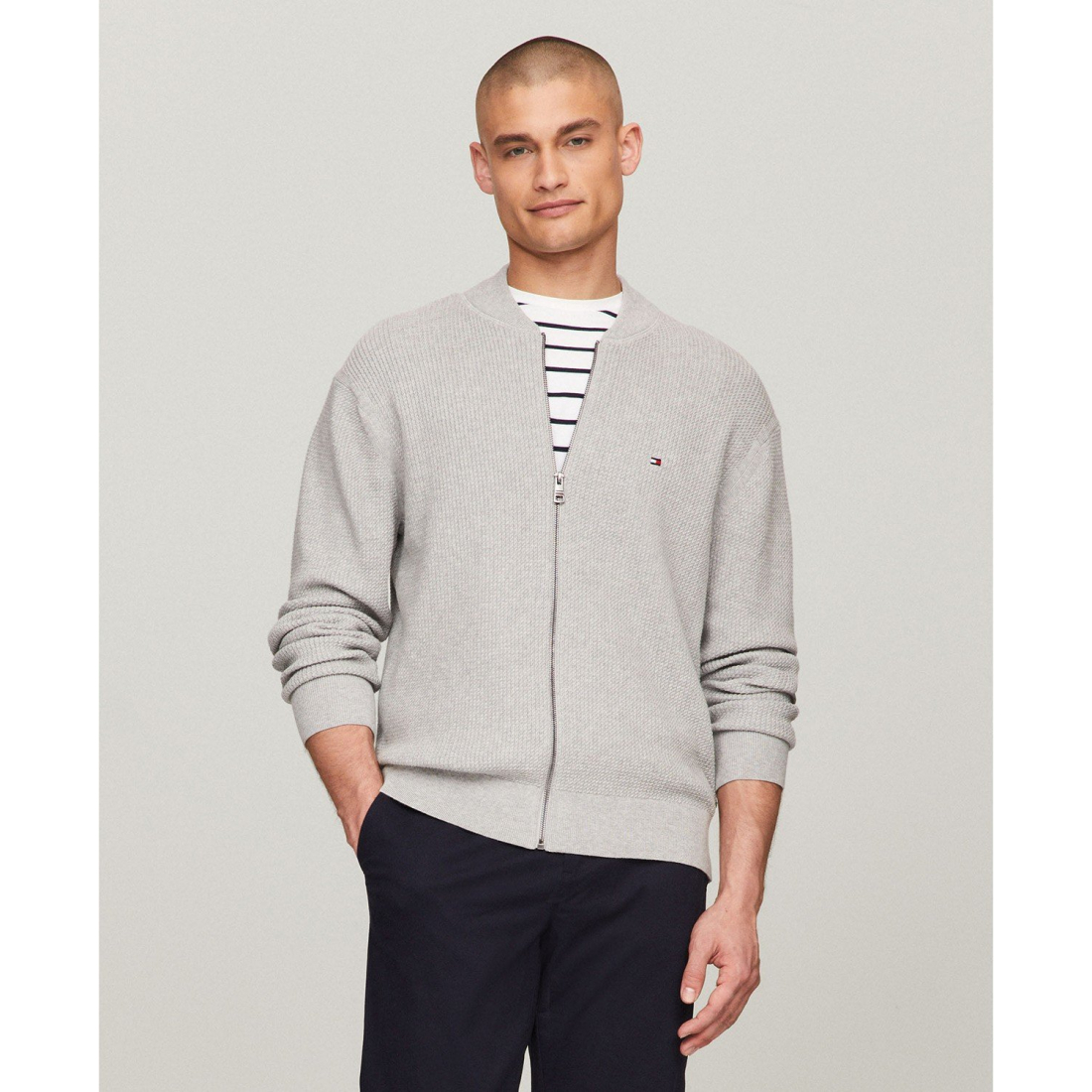 'Zip-Through Sweater' für Herren