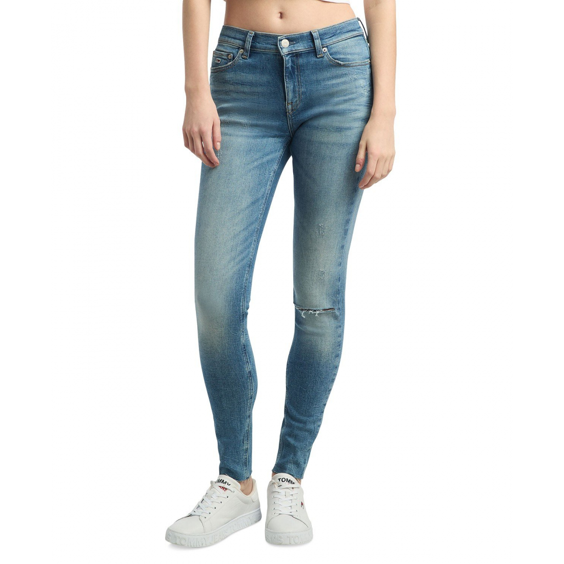 'Nora Mid-Rise Distressed Skinny Jeans' für Damen