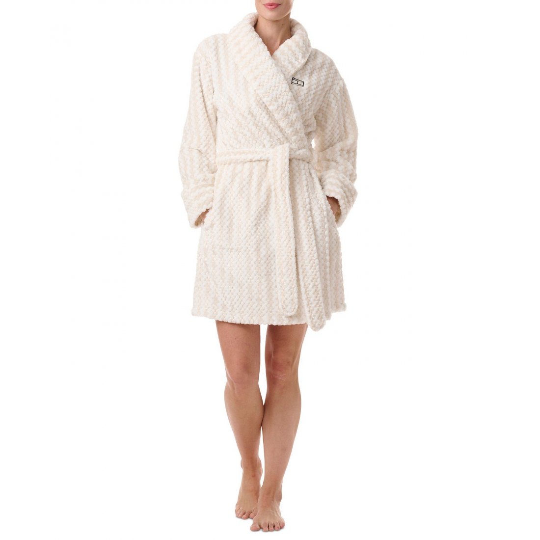 'Long-Sleeve Belted Plush Robe' für Damen