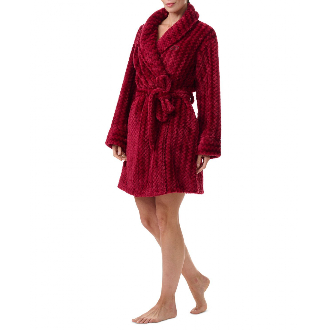 'Long-Sleeve Belted Plush Robe' pour Femmes