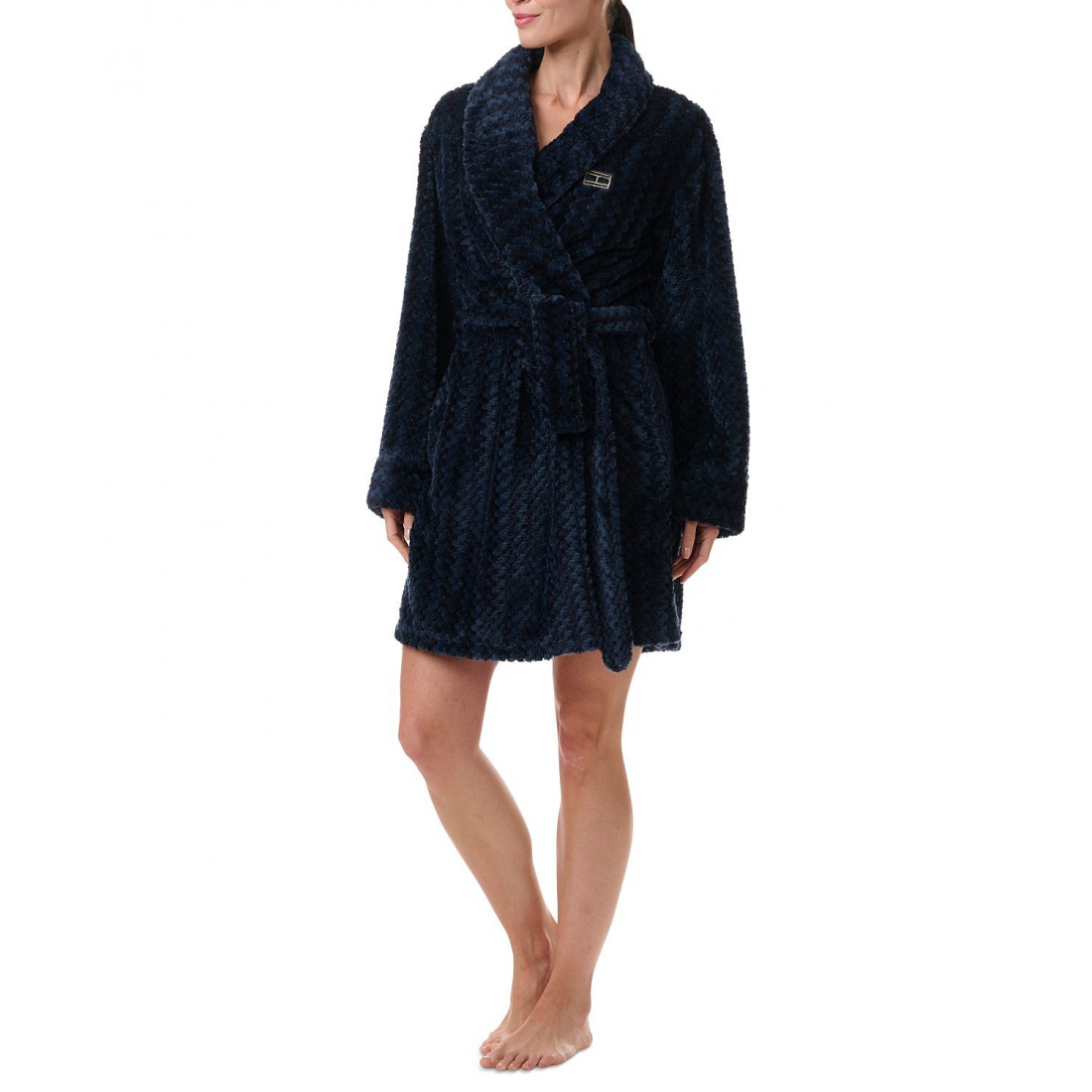 'Long-Sleeve Belted Plush Robe' pour Femmes