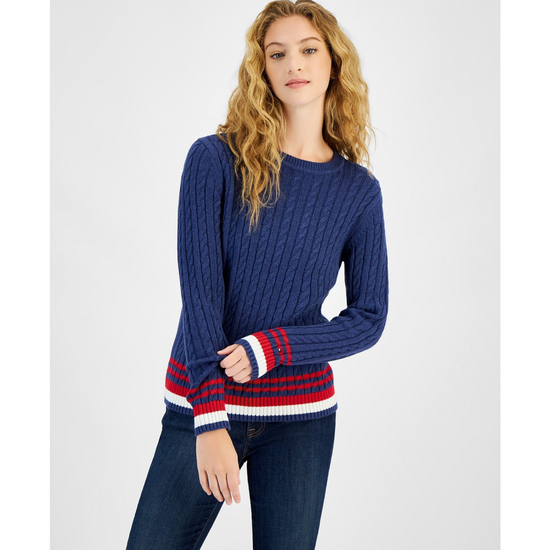 Women's 'Cable-Knit Crewneck Sweater'