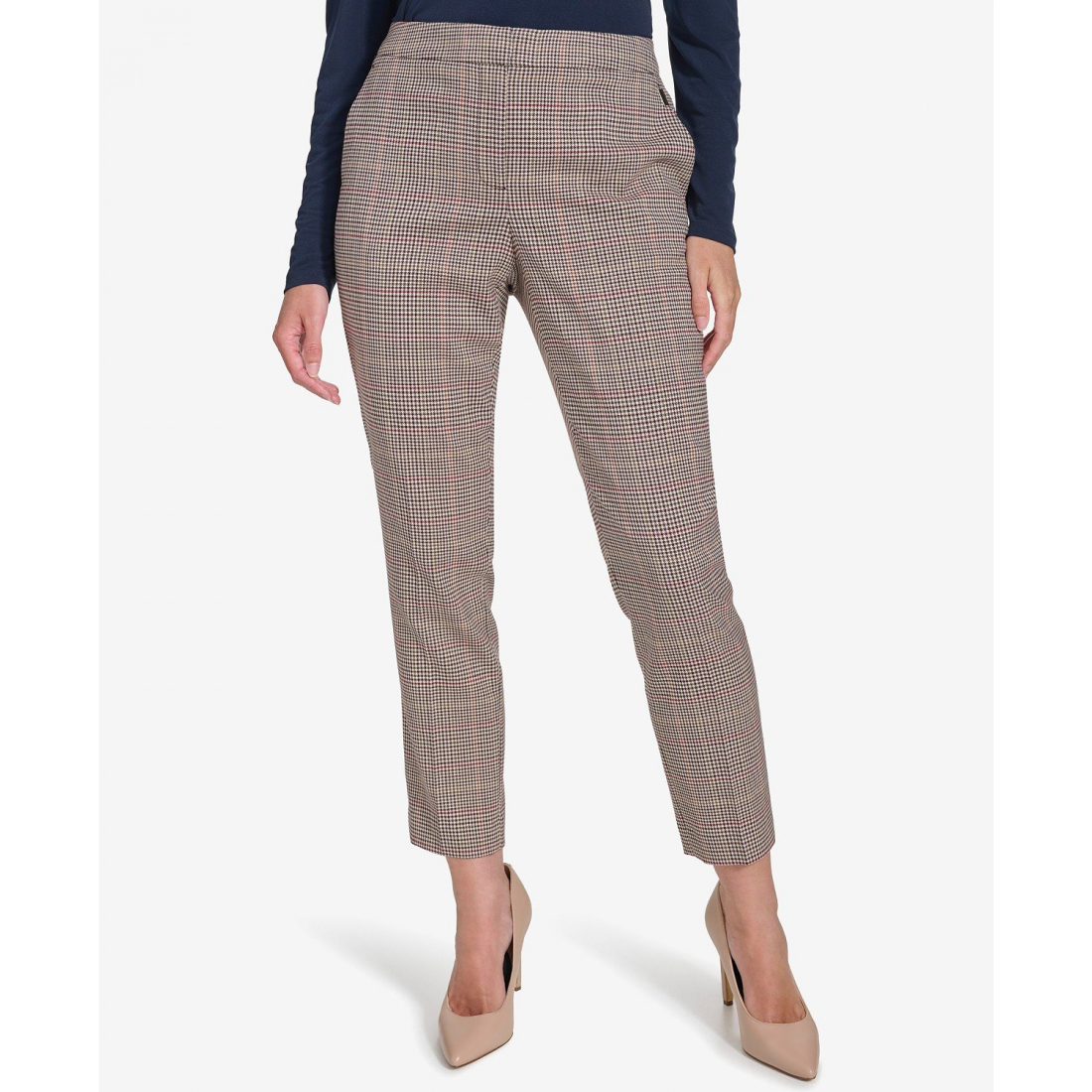 'Hillside Plaid Cropped Pants' pour Femmes