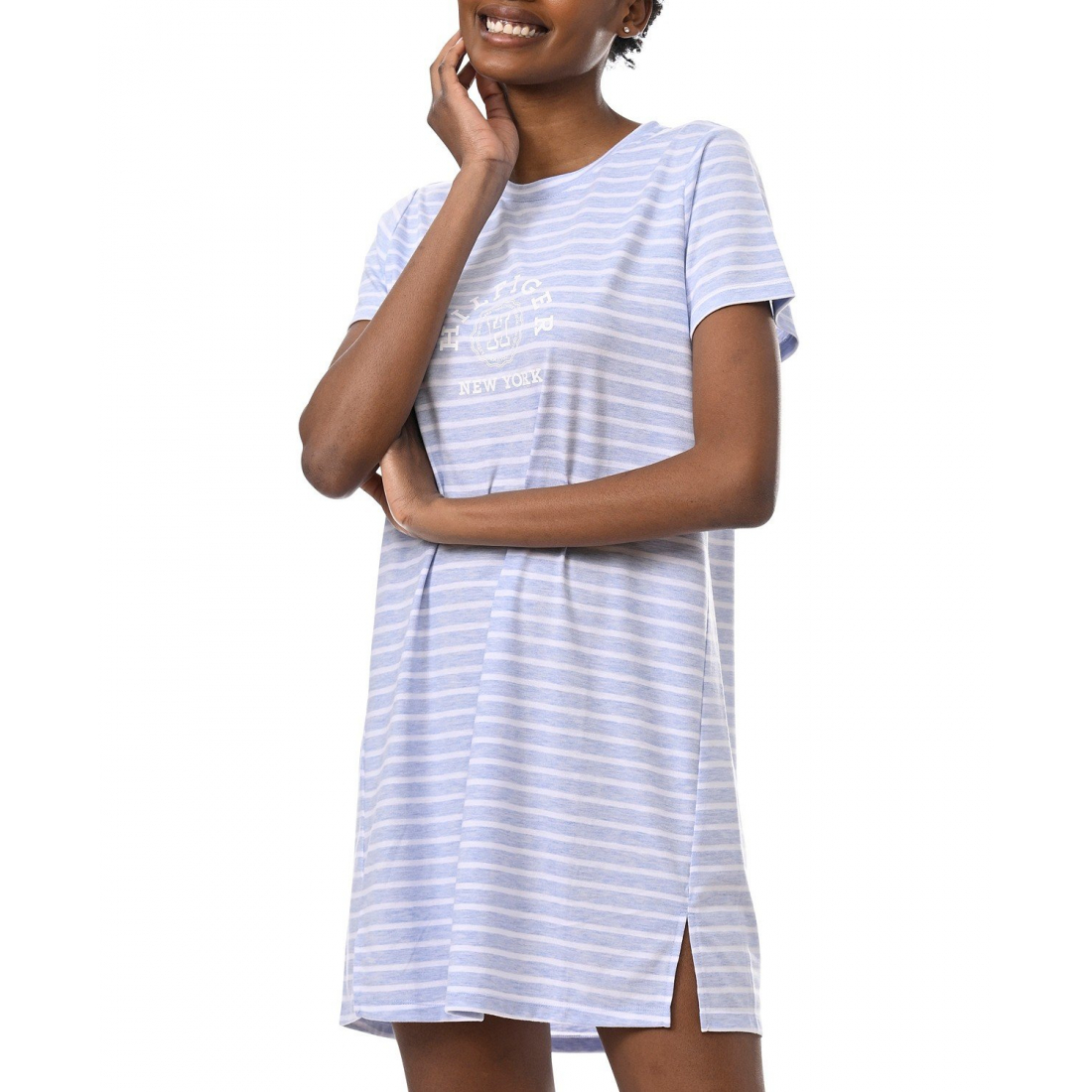 'Printed Short-Sleeve Sleepshirt' pour Femmes