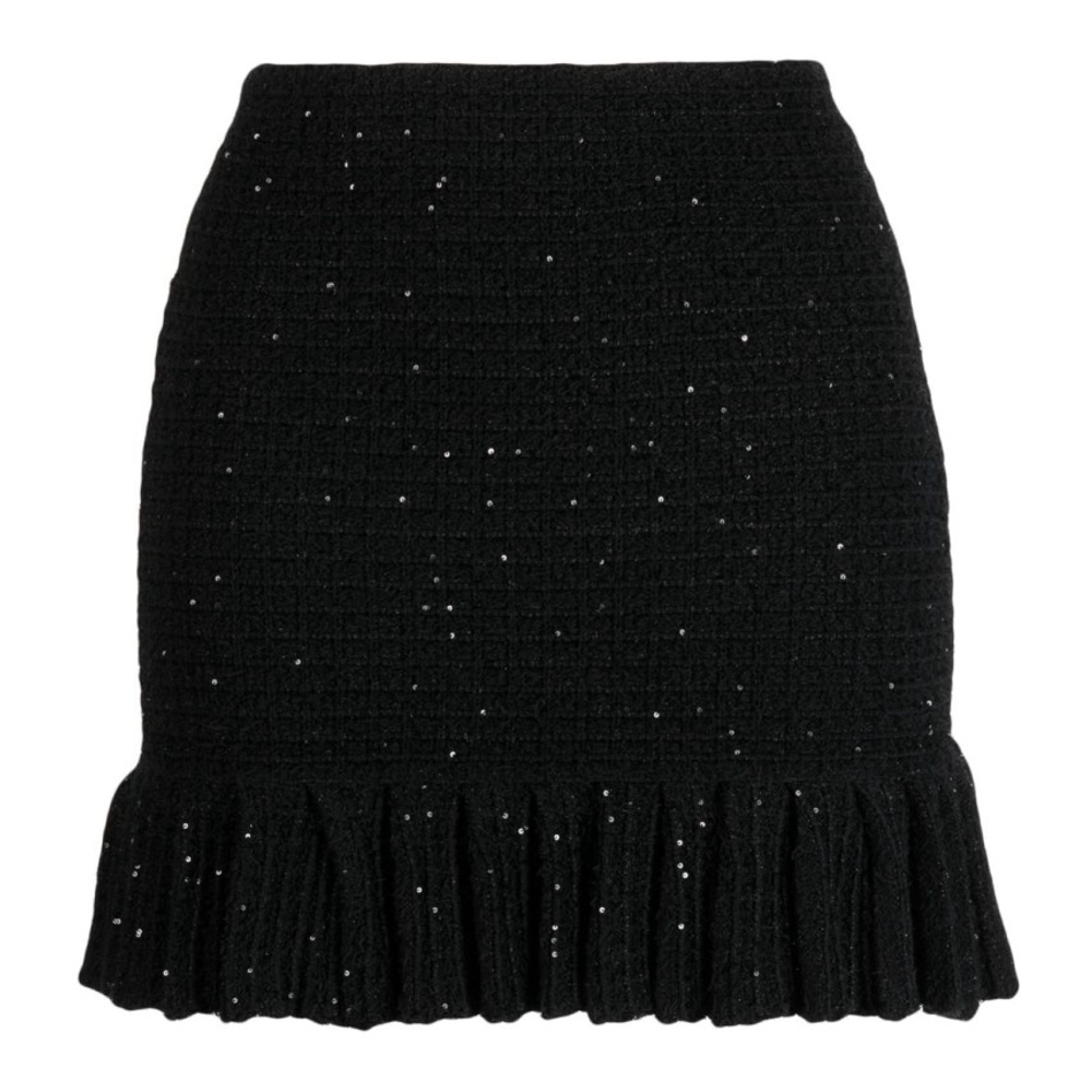 Women's 'Sequin-Embellished Knitted' Skirt