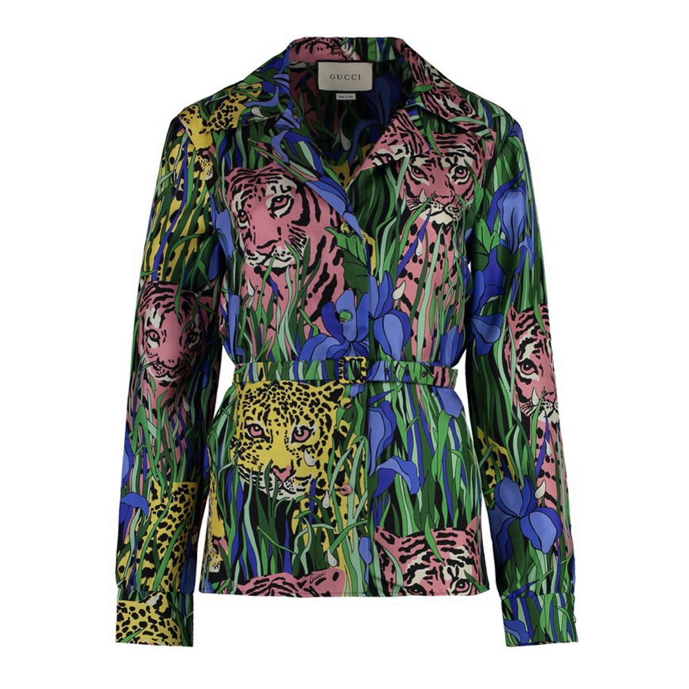 Veste 'Graphic Printed Belted' pour Femmes