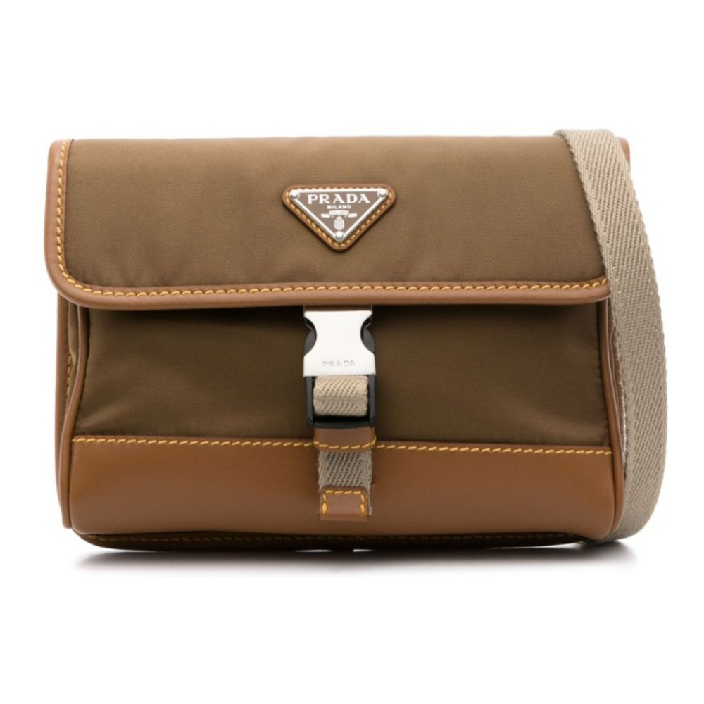 Men's 'Triangle-Logo' Crossbody Phone Wallet