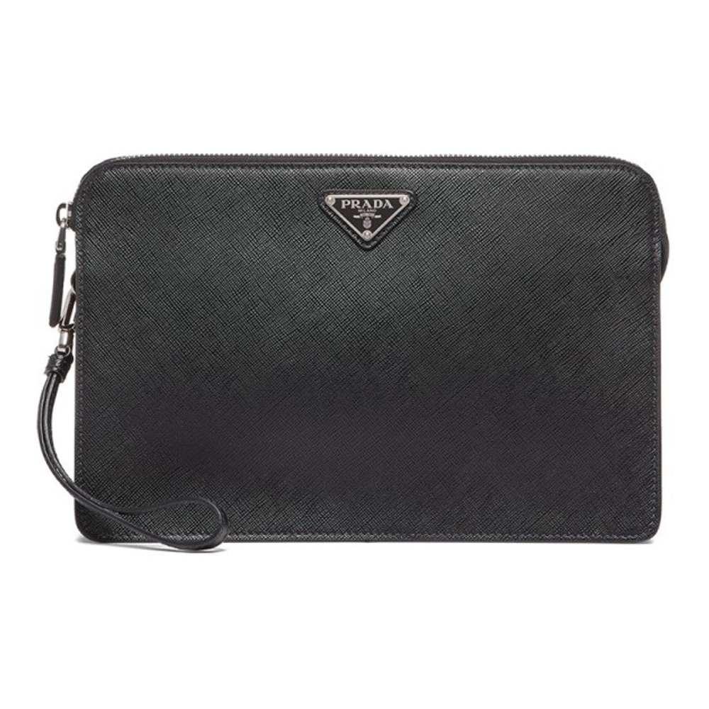 Men's 'Logo Plaque' Clutch