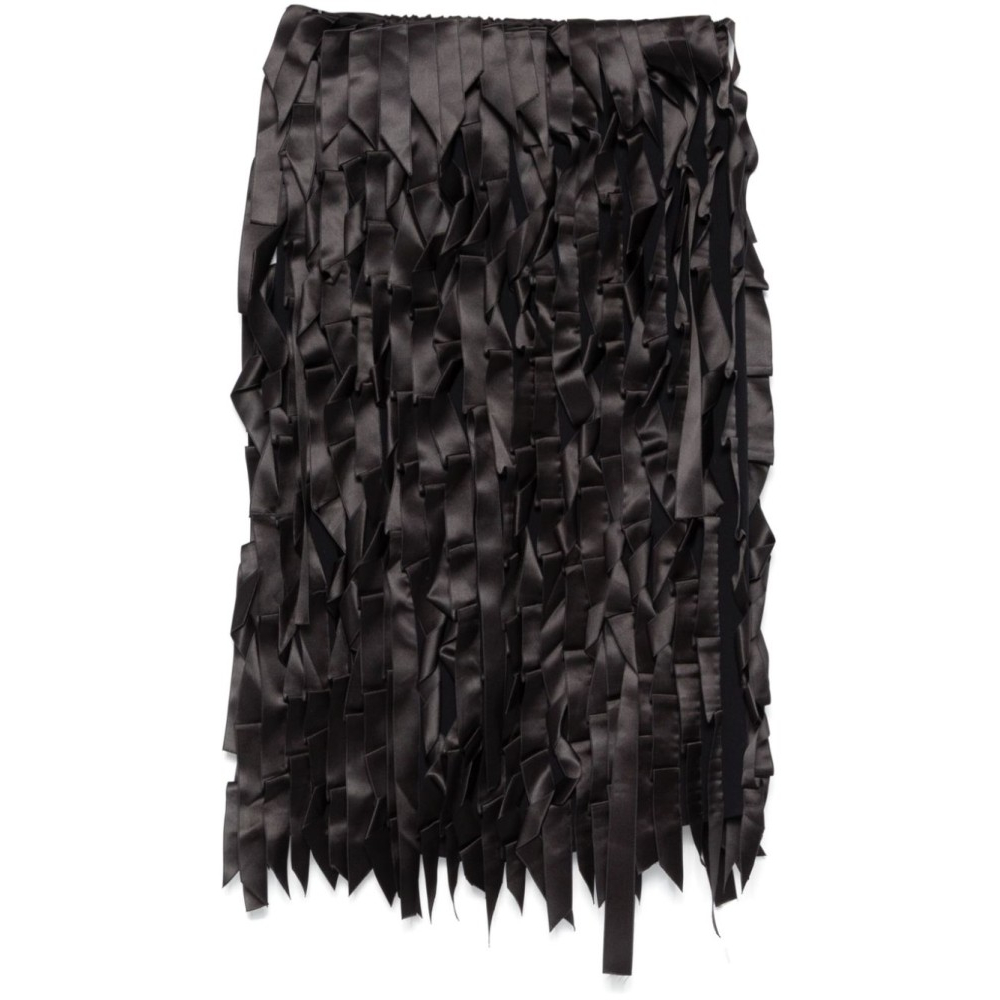 Women's 'Ribbon-Embellishment' Midi Skirt