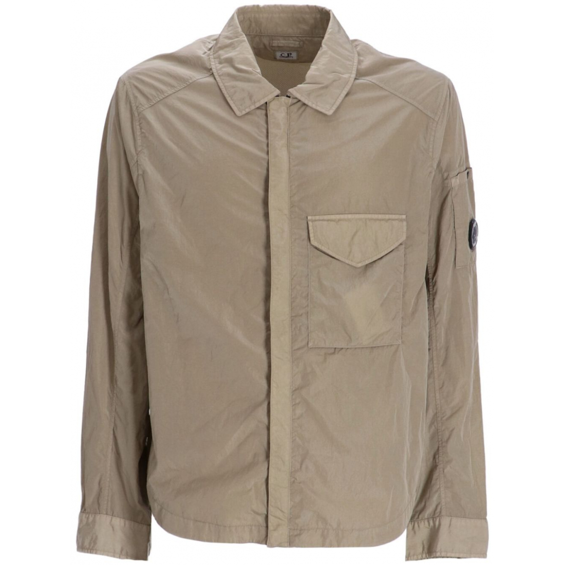 Men's 'Lens-Detail Zip-Up' Overshirt