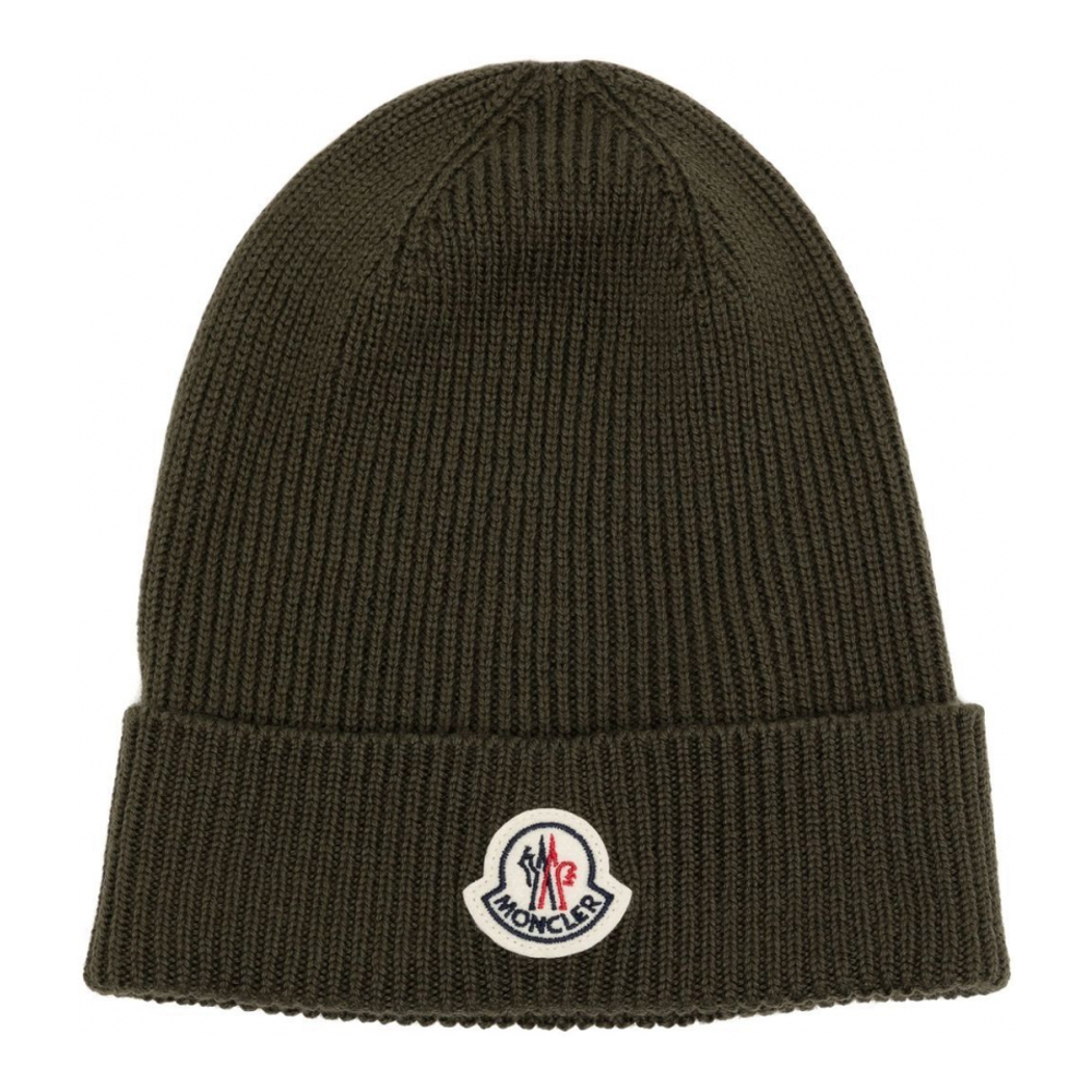 Men's 'Logo-Patch Ribbed' Beanie