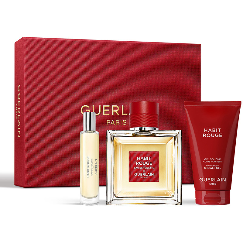 'Habit Rouge' Perfume Set - 3 Pieces