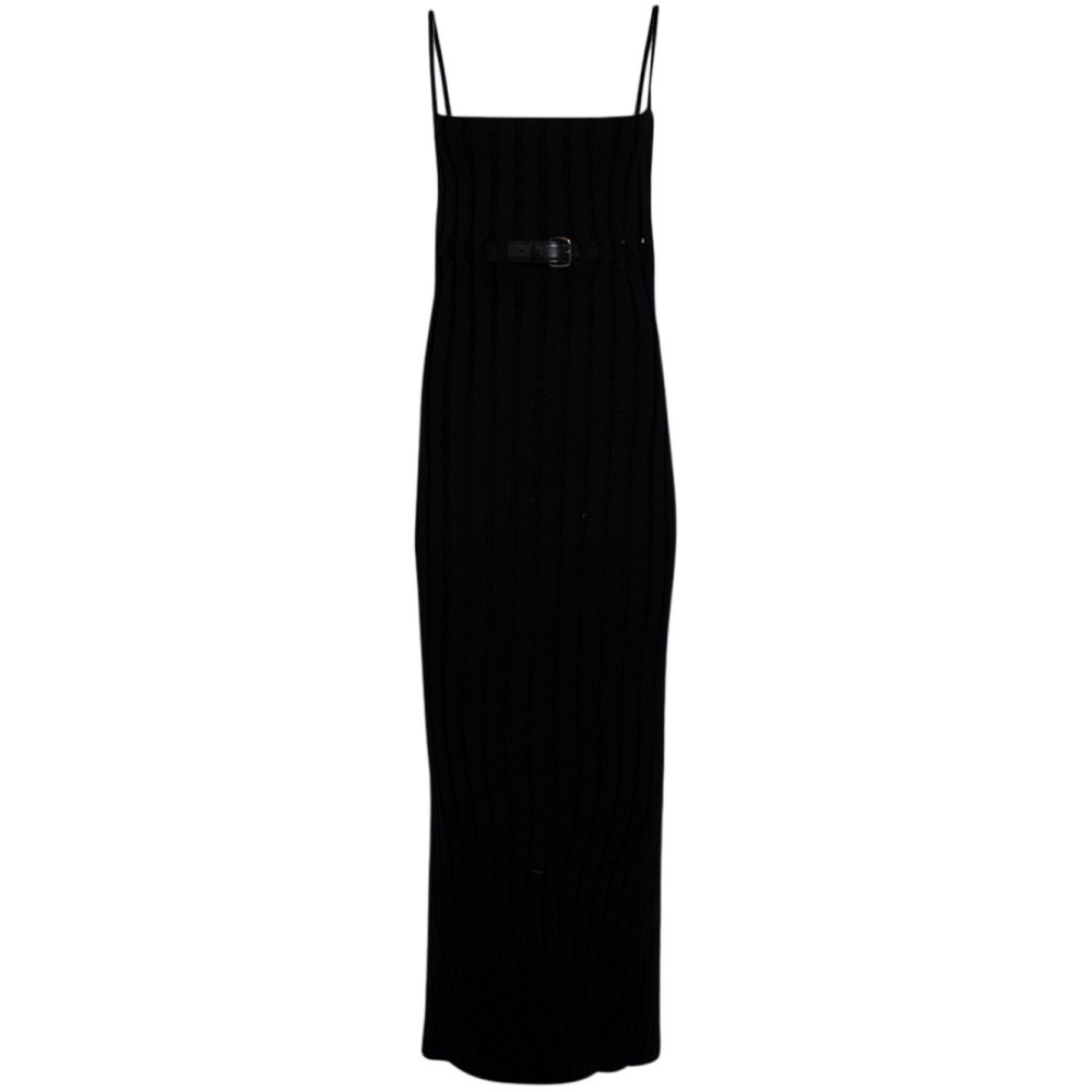 Robe maxi 'Belted Ribbed-Knit' pour Femmes