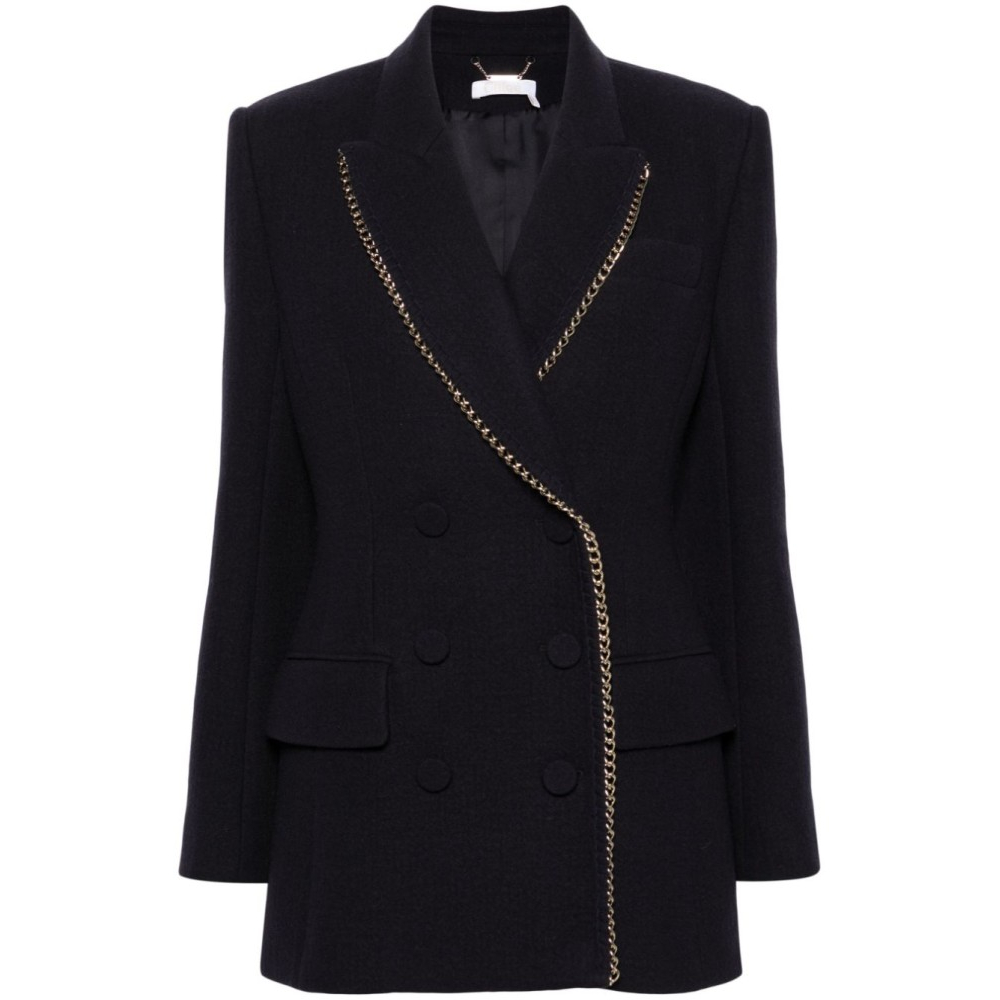 'Chain-Link Trim' Klassischer Blazer für Damen