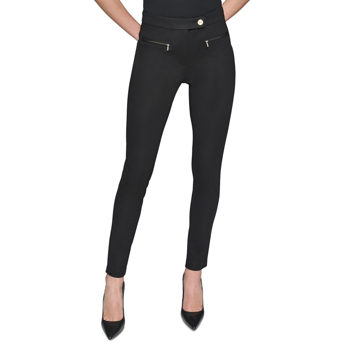 Pantalon 'Zip-Pocket Ankle Ponte' pour Femmes