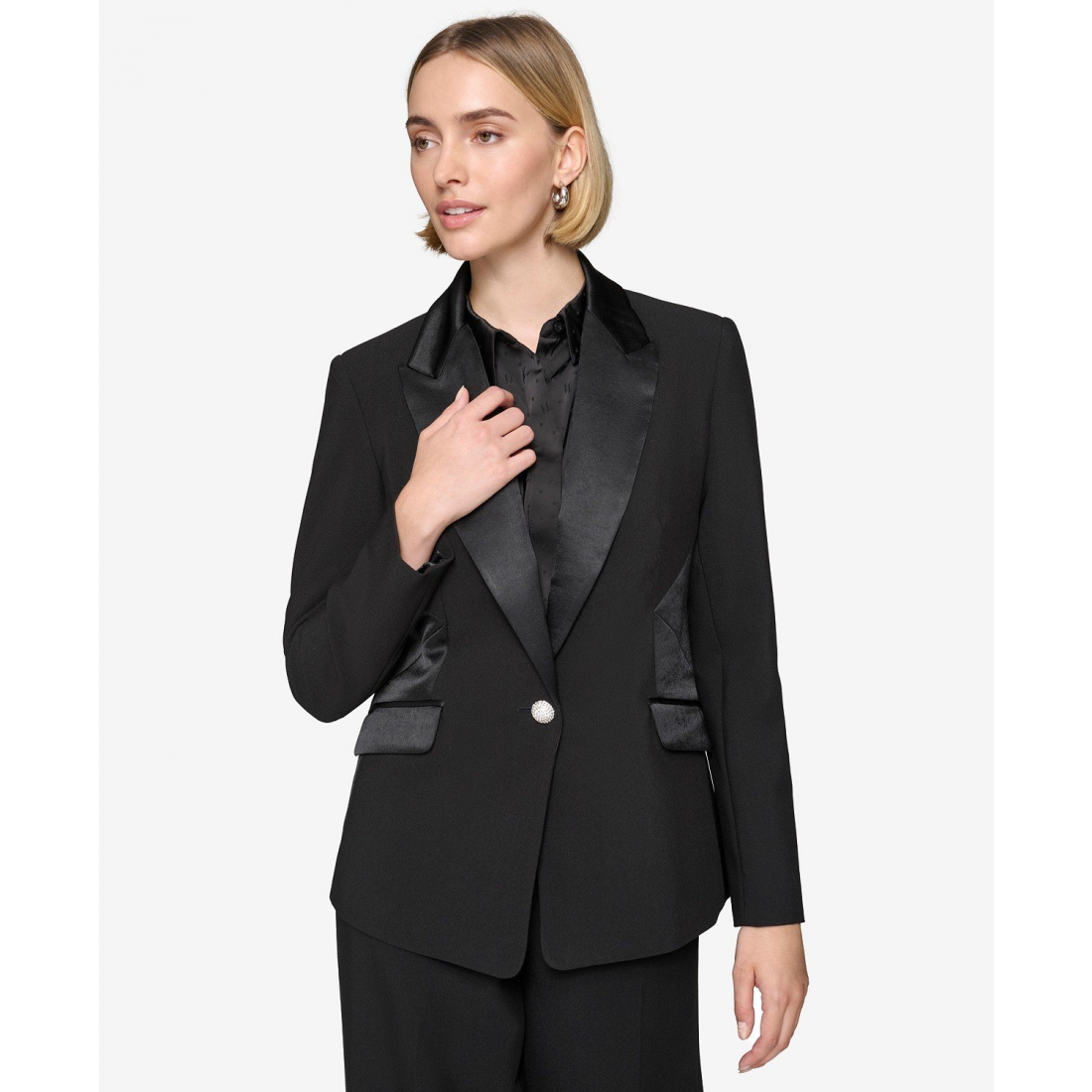 Veste de smoking 'One-Button' pour Femmes