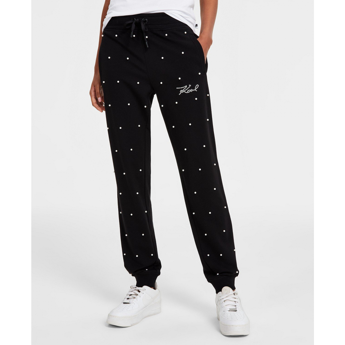 Jogging 'Faux-Pearl Embellished' pour Femmes