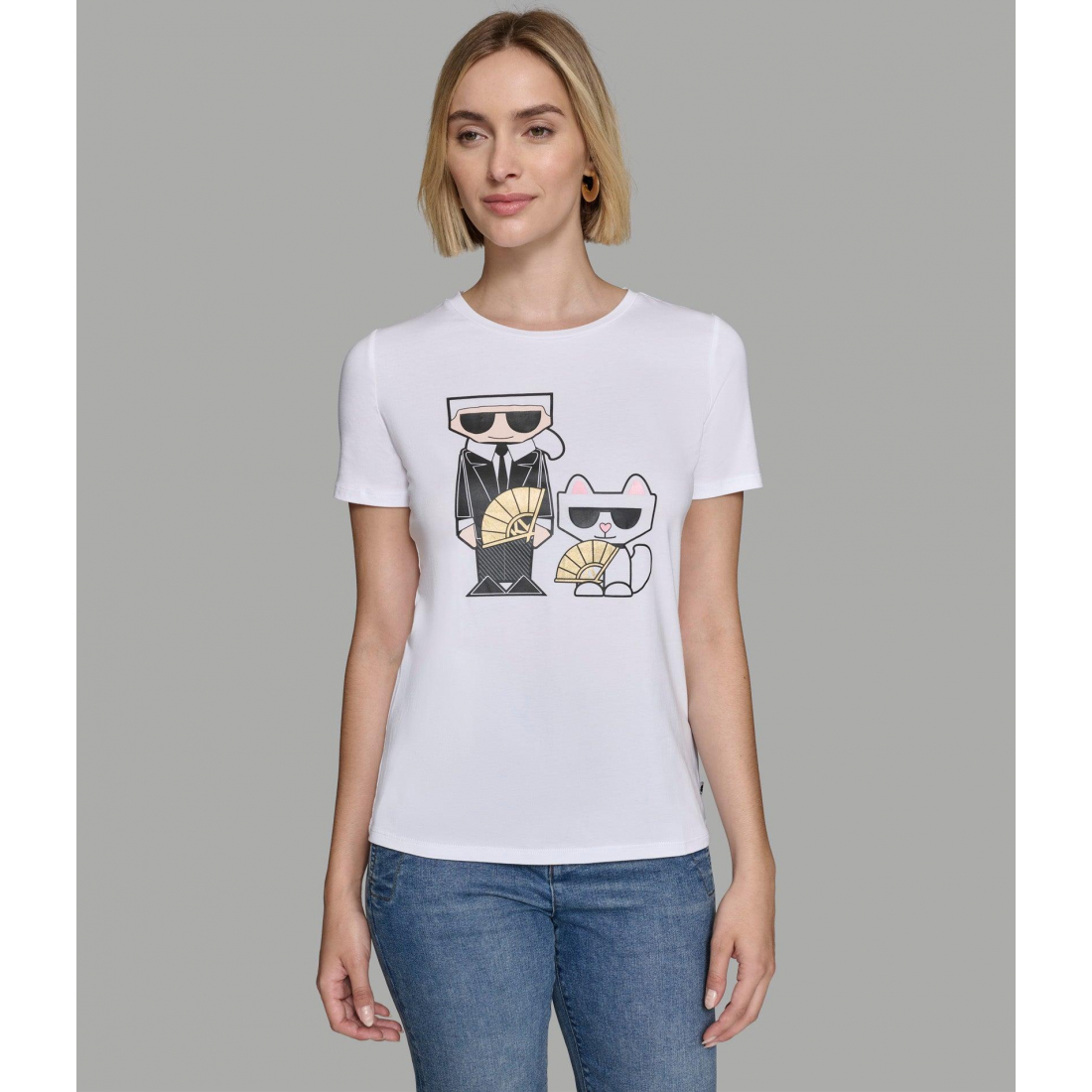 'Karl And Choupette Fan' T-Shirt für Damen