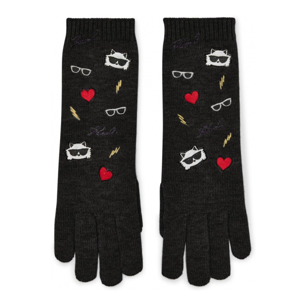 'Cate Pins Embroidery' Handschuhe für Damen