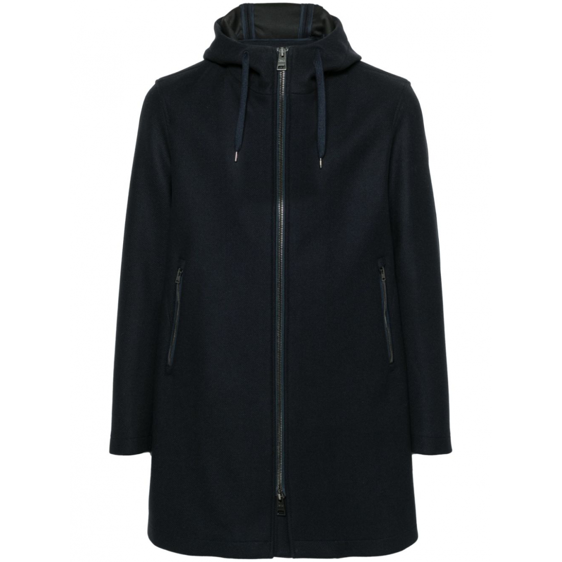 Men's 'Logo-Plaque Hooded' Coat