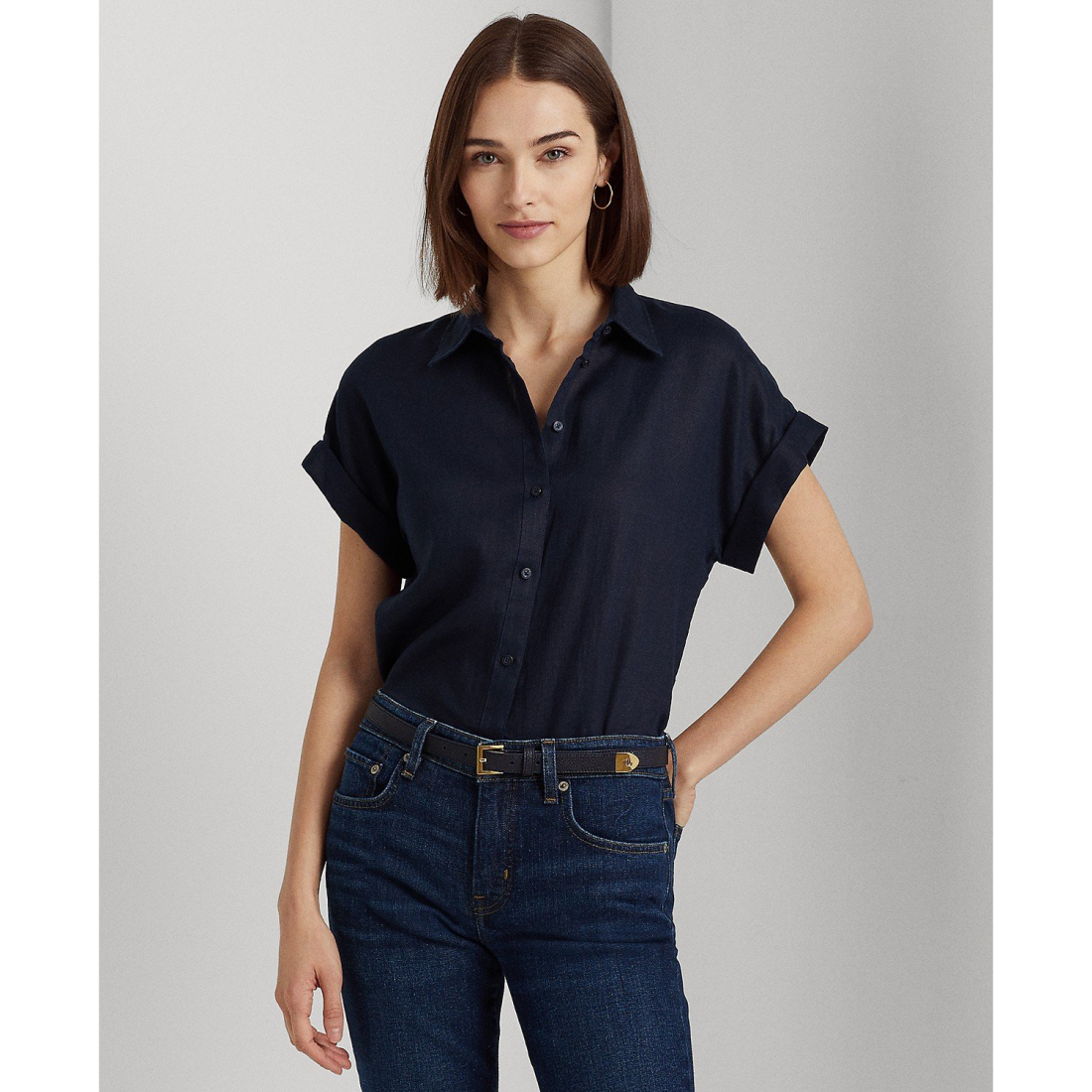 Chemise en lin 'Dolman-Sleeve' pour Femmes