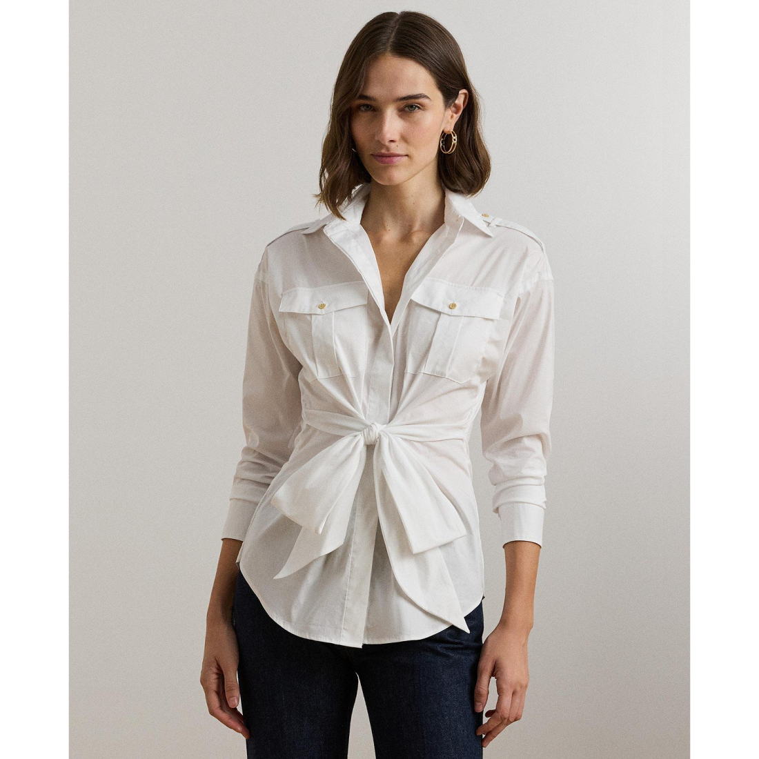 Women's 'Tie-Front -Blend' Shirt