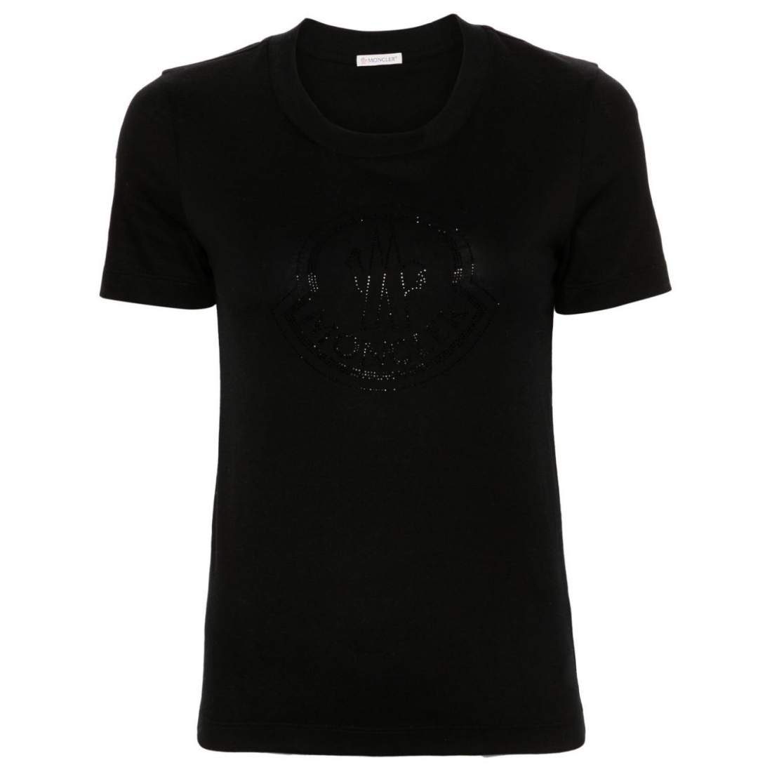 'Rhinestone-Logo' T-Shirt für Damen