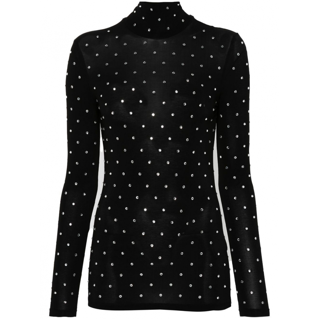 'Gem-Embellished High-Neck' Top für Damen