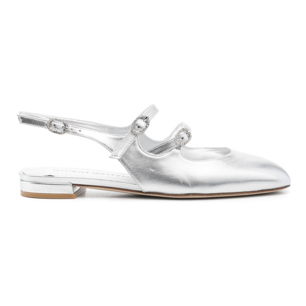 Women's 'Laminated-Leather' Ballerinas