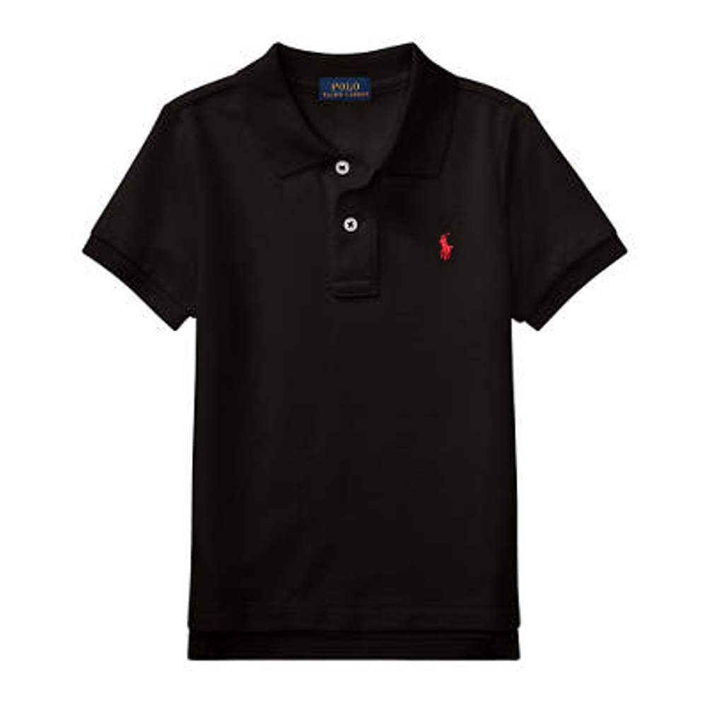 Little Boy's 'Cotton Mesh Polo Shirt'