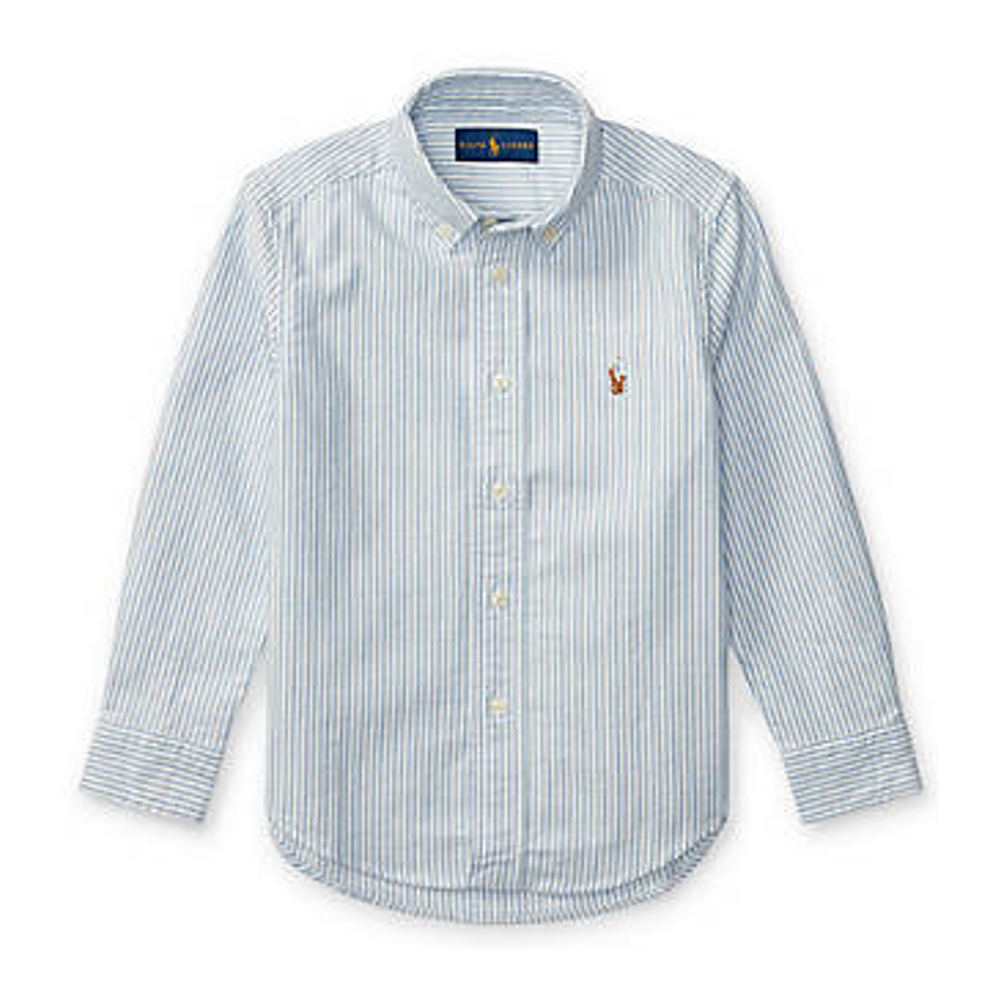 'Striped Cotton Oxford Shirt' pour Petits garçons