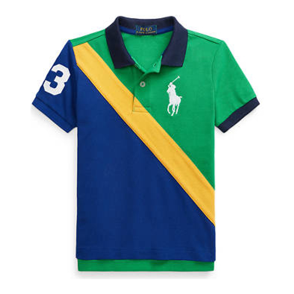 Little Boy's 'Big Pony Cotton Mesh Polo Shirt'