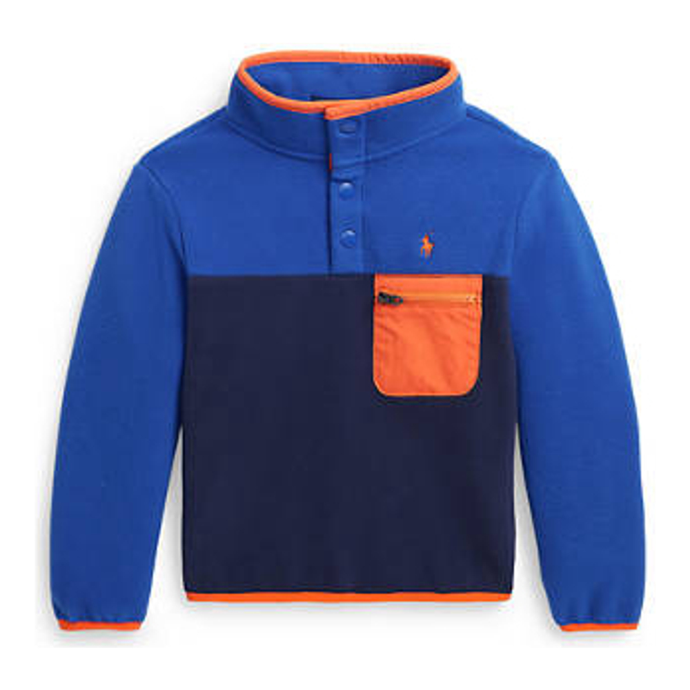 Little Boy's 'Color Blocked Fleece Pullover'