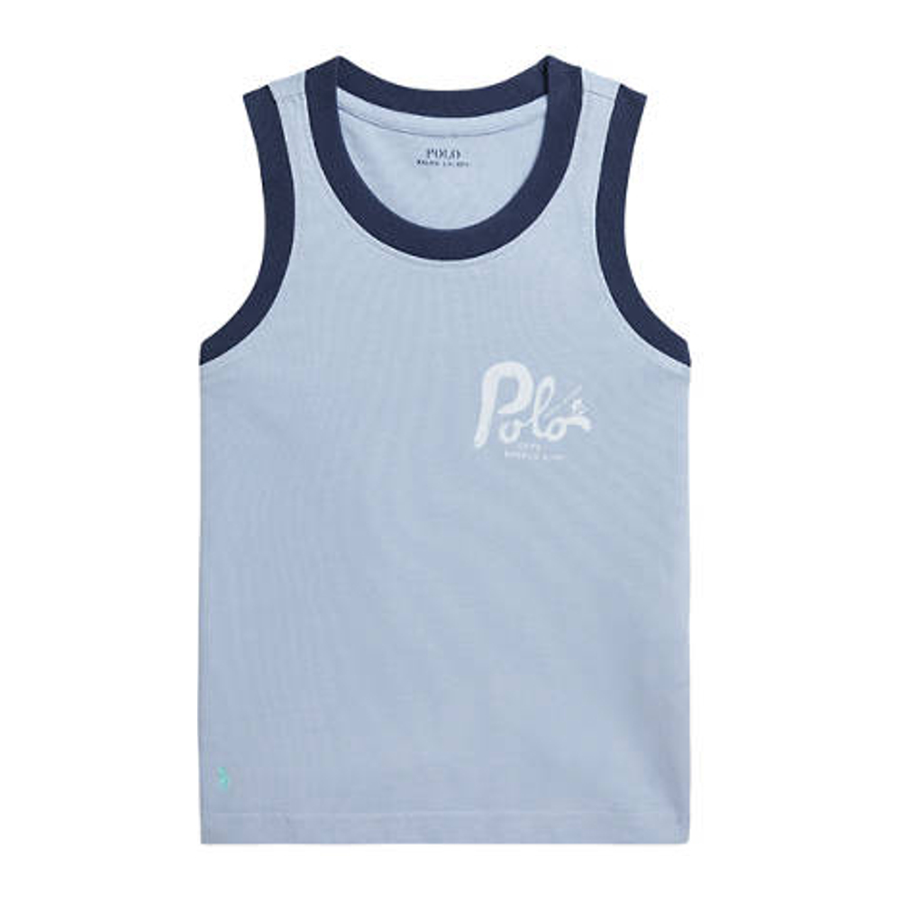 Little Boy's 'Cotton Jersey Graphic Tank Top'