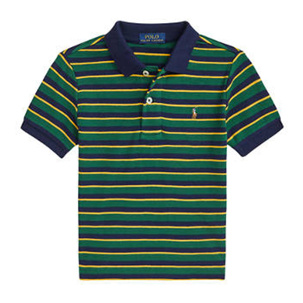 Little Boy's 'Striped Soft Cotton Polo Shirt'