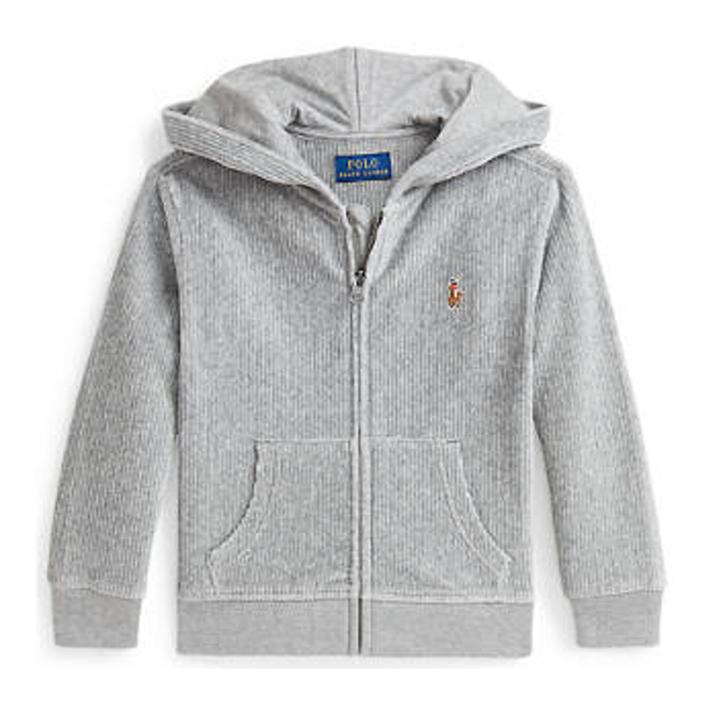 'Knit Corduroy Full Zip Hoodie' pour Petits garçons