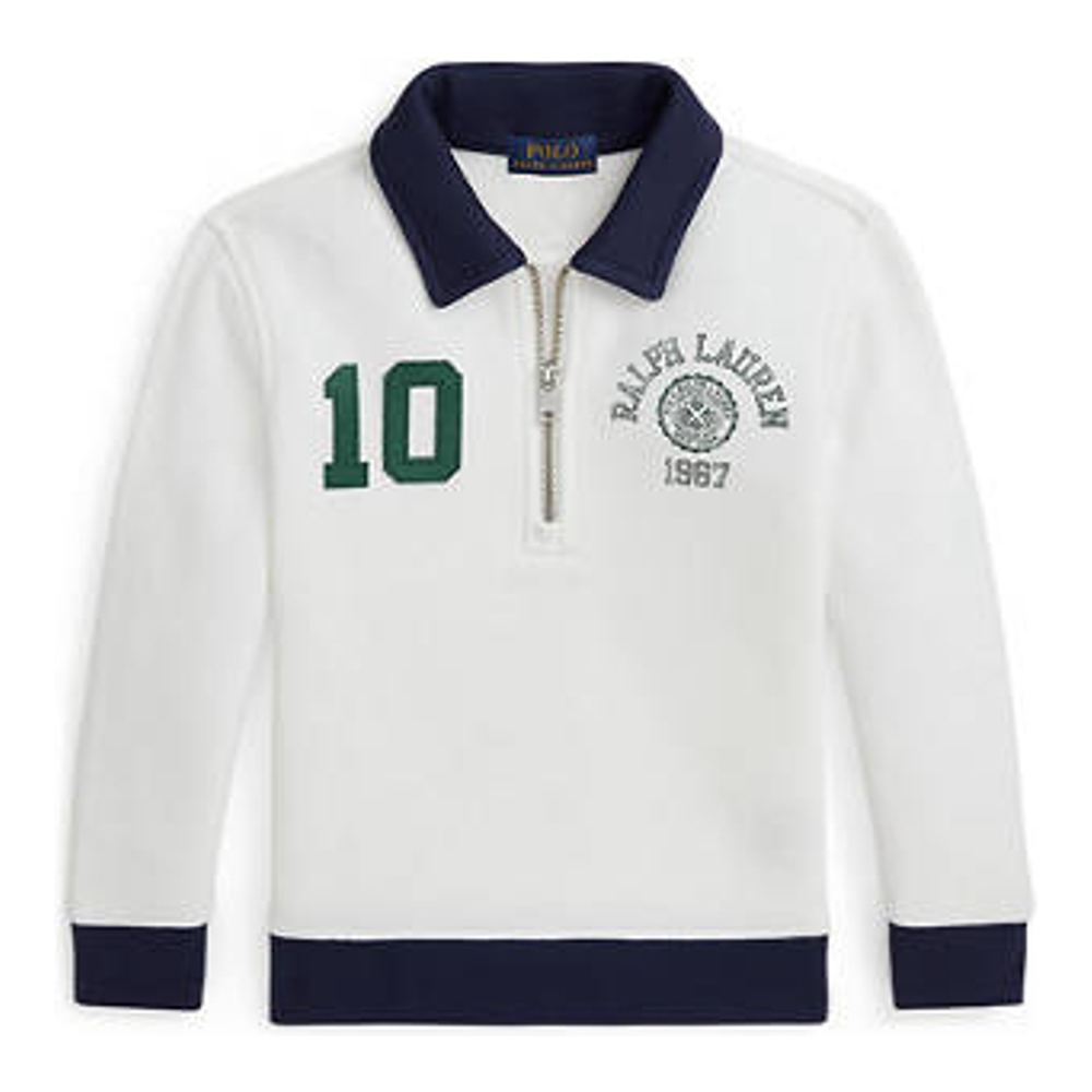 Little Boy's 'Logo Fleece Collared Sweatshirt'