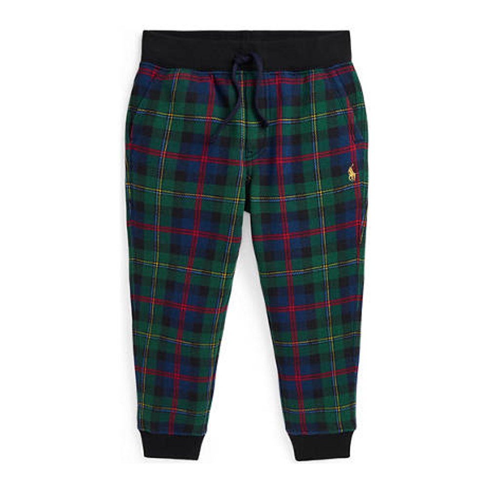 Little Boy's 'Plaid Fleece Jogger Pants'