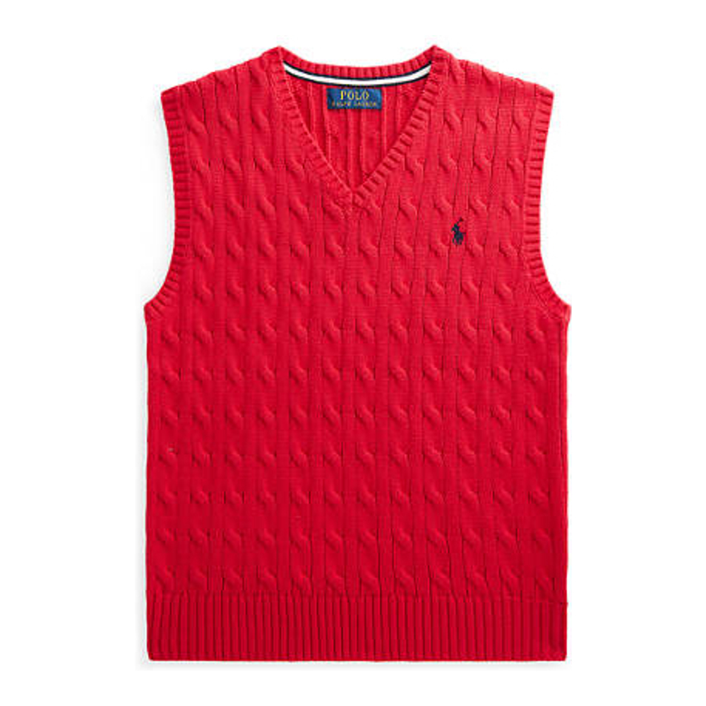 Big Boy's 'Cable Knit Cotton Sweater Vest'