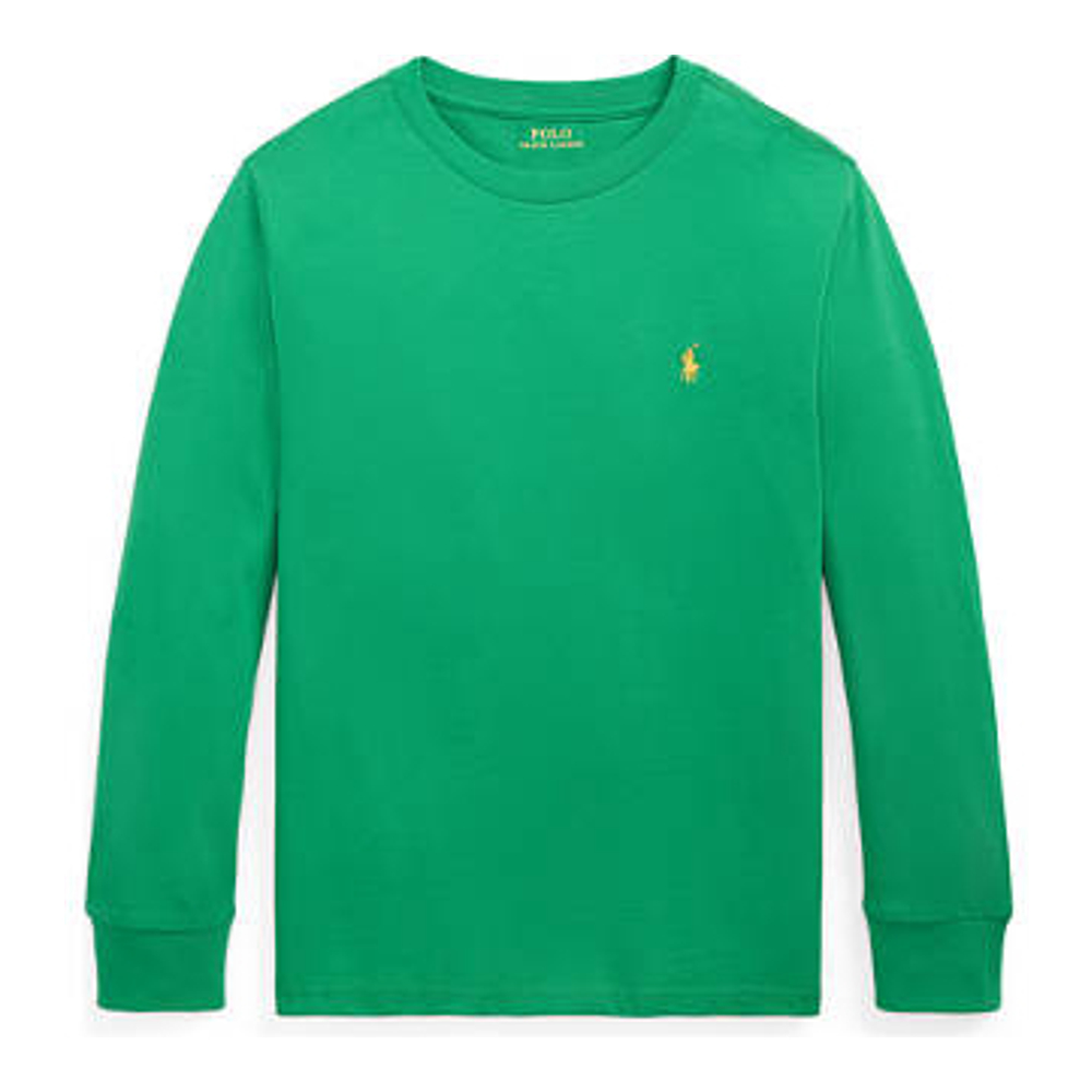 Big Boy's 'Cotton Jersey Long Sleeve T-Shirt'