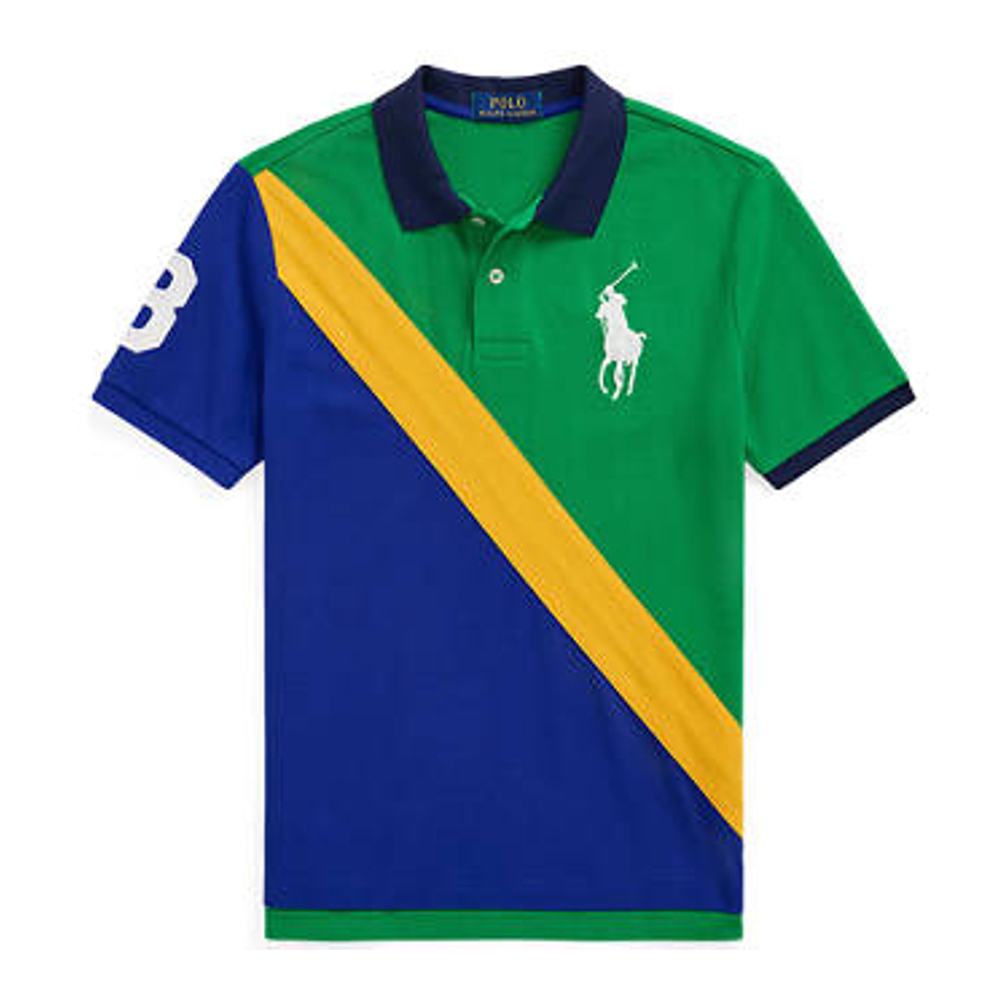 Big Boy's 'Big Pony Cotton Mesh Polo Shirt'