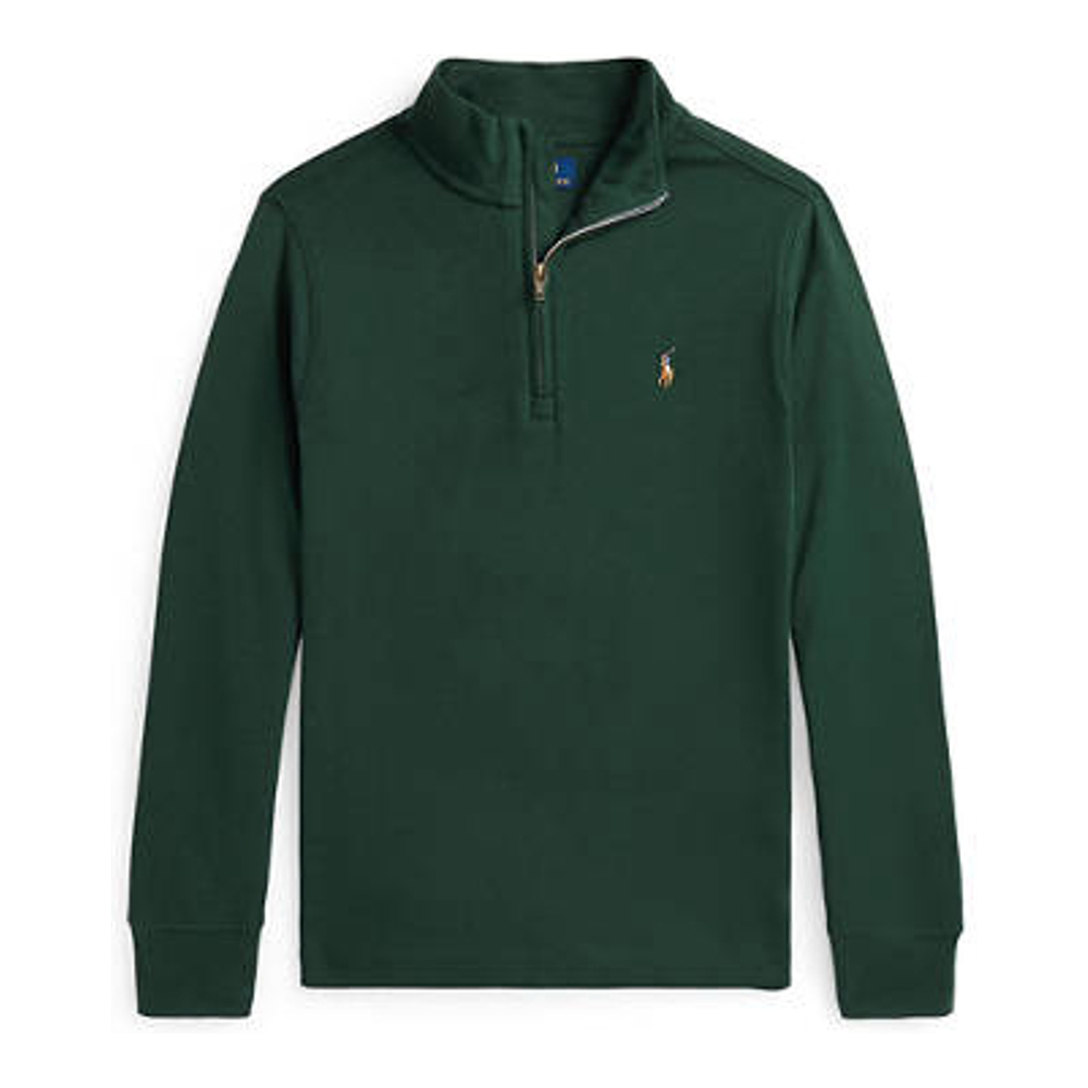 Big Boy's 'Cotton Interlock Quarter Zip Pullover Sweatshirt'