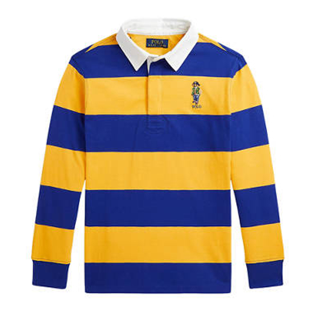 Big Boy's 'Polo Bear Cotton Jersey Rugby Shirt'