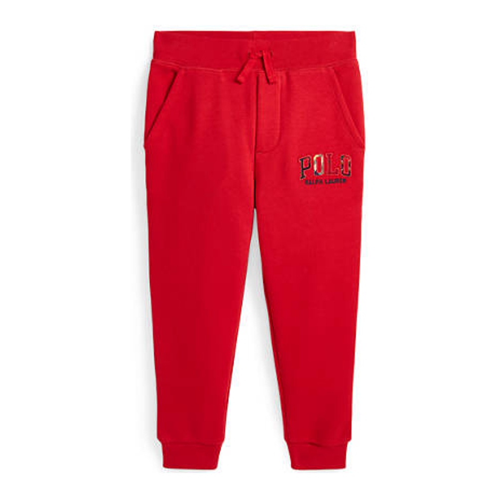 Big Boy's 'Plaid Logo Fleece Jogger Pants'