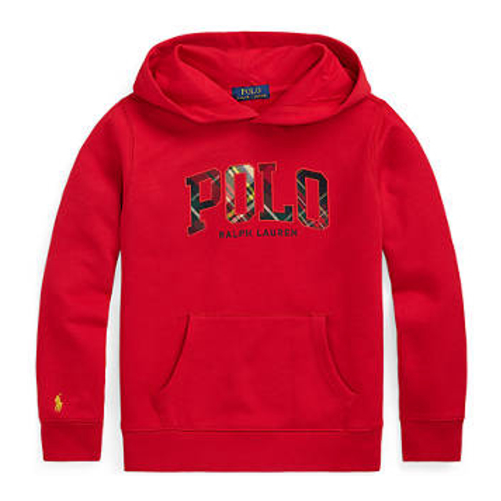 Big Boy's 'Plaid Logo Fleece Hoodie'